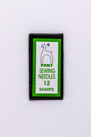 Size 12 Pony Sharps Sewing Needle (25 Pcs) #TLM011