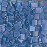 5mm Matte Transparent Capri Blue AB Miyuki Tila Beads #TL-149FR