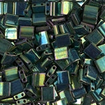 5mm Metallic Malachite Green Iris Miyuki Tila Beads #TL-468