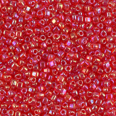 5/0 Red AB Miyuki Triangle Seed Bead (125 Gm) #1158