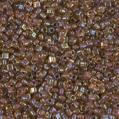 5/0 Cinnamon Lined Topaz Luster Miyuki Triangle Seed Bead (125 Gm) #1162