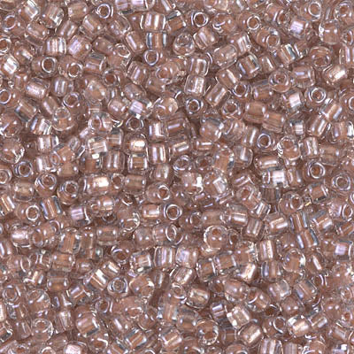 10/0 Sparkling Blush Lined Crystal Miyuki Triangle Seed Bead (125 Gm) #1525