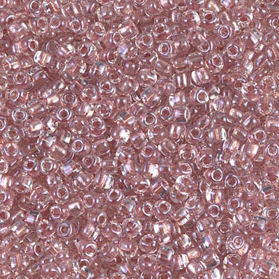 10/0 Sparkling Antique Rose Lined Crystal Miyuki Triangle Seed Bead (125 Gm) #1526