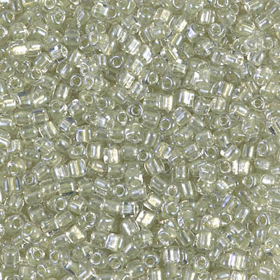 8/0 Sparkling Celery Lined Crystal Miyuki Triangle Seed Bead (125 Gm) #1527