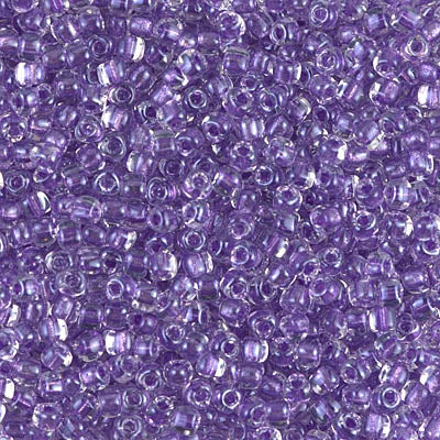 10/0 Sparkling Purple Lined Crystal Miyuki Triangle Seed Bead (125 Gm) #1531