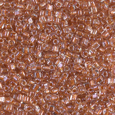 10/0 Sparkling Ginger Lined Crystal Miyuki Triangle Seed Bead (125 Gm) #1551