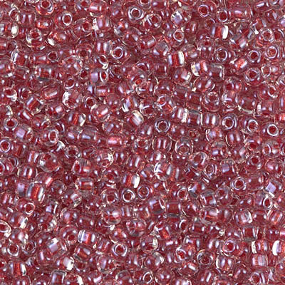 10/0 Sparkling Cranberry Lined Crystal Miyuki Triangle Seed Bead (125 Gm) #1554