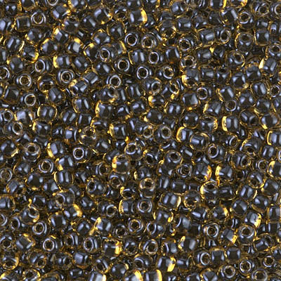 10/0 Black Lined Topaz Miyuki Triangle Seed Bead (125 Gm) #1840