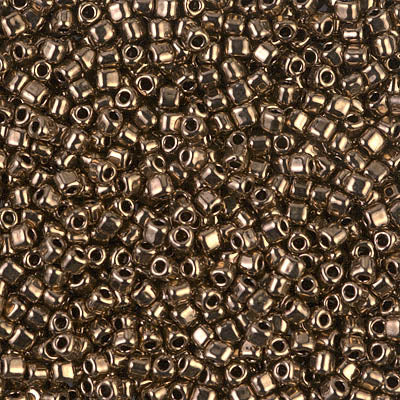 5/0 Metallic Dark Bronze Miyuki Triangle Seed Bead (125 Gm) #457