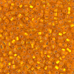 8/0 Matte Silver Lined Orange Miyuki Triangle Seed Bead (125 Gm) #8F