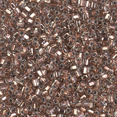 10/0 Copper Lined Pale Gray Miyuki Triangle Seed Bead (50 Gm) #974
