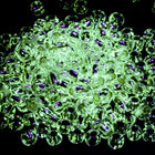 8/0 Silver Lined Crystal/Peridot Glow in the Dark Toho Seed Bead #JZP002