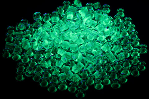 11/0 Crystal/Jade Glow in the Dark Toho Seed Bead #JZJ005