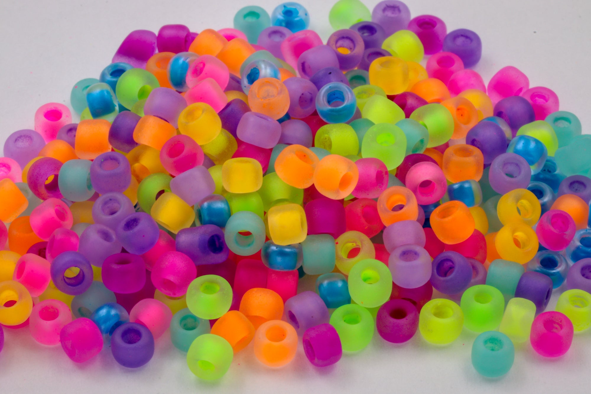 Glass Seed Beads Bulk Pony Opaque Beads Colorful Neon Beads - Temu