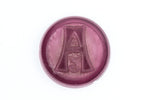 21mm Amethyst "A" Vintage Glass Initial Cabochon #XS72-A
