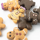 12mm Brown/Pink Ceramic Gingerbread Person Bead #AAU105D