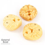 7mm Carved Double Carp Bead-General Bead