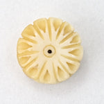 7mm Carved Flower Bone Bead-General Bead