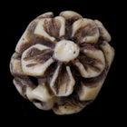12mm Carved Flower Bone Bead-General Bead