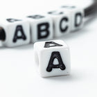 6mm Plastic "A" Alphabet Bead #ADB301