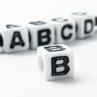 6mm Plastic "B" Alphabet Bead #ADB302