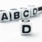 6mm Plastic "D" Alphabet Bead #ADB304