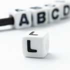 6mm Plastic "L" Alphabet Bead #ADB312