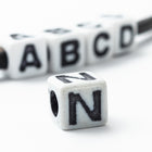 6mm Plastic "N" Alphabet Bead #ADB314