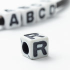6mm Plastic "R" Alphabet Bead #ADB318