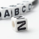 6mm Plastic "Z" Alphabet Bead #ADB326