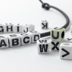 6mm Plastic "X" Alphabet Bead #ADB324