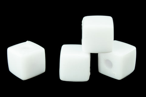 11mm Plastic Blank Cube (4 Pcs) #ADB539