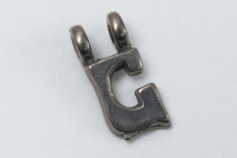 8mm Pewter Letter "C" Charm #ADC003