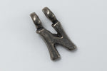 8mm Pewter Letter "N" Charm #ADC014
