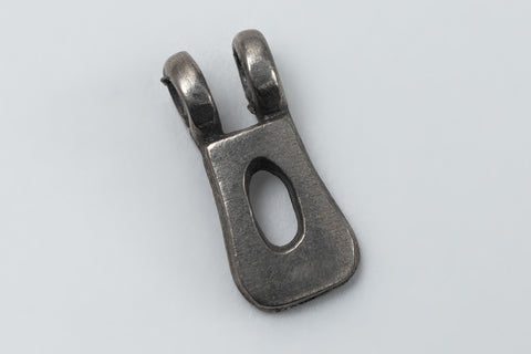 8mm Pewter Letter "O" Charm #ADC015
