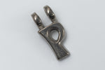 8mm Pewter Letter "P" Charm #ADC016