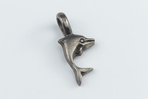 8mm Pewter Dolphin Charm #ADC036
