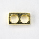 12mm 2 Hole Gold Tone Spacer Bar-General Bead