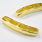 36mm Curved 4 Hole Gold Tone Spacer Bar-General Bead