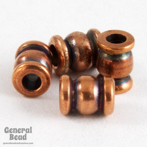 3.5mm x 5mm Antique Copper Pewter Hourglass Bead-General Bead