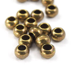 4mm Antique Brass Barrel Bead (15 Pcs) #AGM052-General Bead
