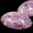 13mm x 18mm Lavender/Gold/Silver Oval #AHO001-General Bead