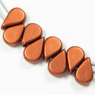 5mm x 8mm Matte Bronze Red 2 Hole Amos Par Puca Beads (5 Gm 3 Pack, 100 Gm)