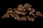 5mm x 8mm Dark Bronze 2 Hole Amos Par Puca Beads (5 Gm 3 Pack, 100 Gm)
