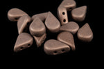 5mm x 8mm Matte Dark Bronze 2 Hole Amos Par Puca Beads (5 Gm 3 Pack, 100 Gm)