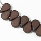 5mm x 8mm Matte Dark Bronze 2 Hole Amos Par Puca Beads (5 Gm 3 Pack, 100 Gm)