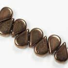 5mm x 8mm Dark Gold Bronze 2 Hole Amos Par Puca Beads (5 Gm 3 Pack, 100 Gm)