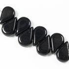 5mm x 8mm Jet 2 Hole Amos Par Puca Beads (5 Gm 3 Pack)