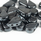 5mm x 8mm Jet Hematite 2 Hole Amos Par Puca Beads (5 Gm 3 Pack, 100 Gm)