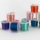 Artistic Wire. "Buy-The-Dozen" Silver Plated 22 Gauge Round Wire Assorted Color Mix (1 Pack, 3 Pack)